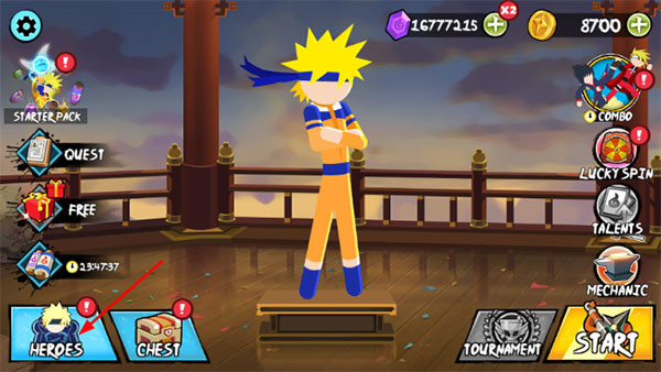 火柴人忍者大战内置菜单汉化版